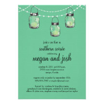 3 Hanging Mason Jars - Engagement Party Announcement