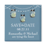 3 Hanging Mason Jars - SAVE THE DATE magnets