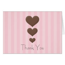 3 Hearts Thank You Cards
