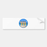 3 Hulas on beach Bumper Sticker