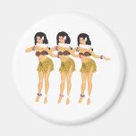 3 Hulas Refrigerator Magnets