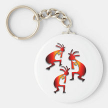 3 Kokopelli #4 Key Chains