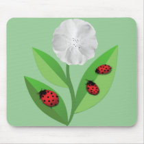 3 Ladybugs Mouse Pad