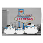 3 Las Vegas Wise Snowmen, Let it Snow! Card