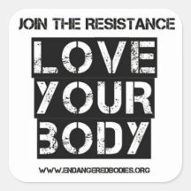 3" Love Your Body Sticker