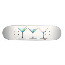 3 Martini Custom Skate Board