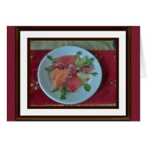 3 Melons with Parma Ham Card