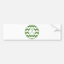3 Months Chevron Milestone Bumper Sticker