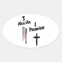 3 Nails-1 Promise Sticker