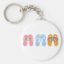 3 Pairs of Flip-Flops Keychain