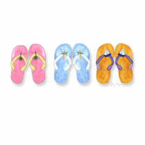 3 Pairs of Flip-Flops Photo Sculpture