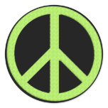 3" Peace Green stickers