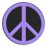 3" Peace PURPLE Sticker