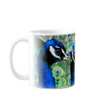 3 PEACOCK PEAFOWL FRIENDS mugs