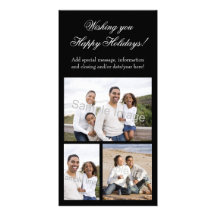 3-Photo Collage Holiday Photo Card