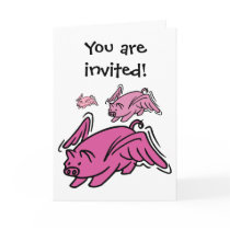 3 Pigs Flying Cards