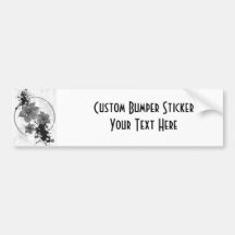3 Pretty Flowers - B&W Infrared Bumper Stickers
