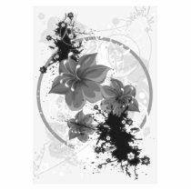 3 Pretty Flowers - B&W Infrared