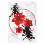 3 Pretty Flowers - Color Acrylic Cut Out