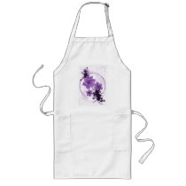3 Pretty Flowers - Purple Apron