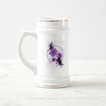 3 Pretty Flowers - Purple Coffee Mugs