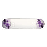 3 Pretty Flowers - Purple Skateboard