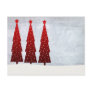 3 Red Christmas trees Post Cards