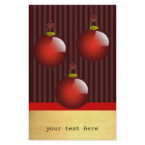 3 Red Ornaments