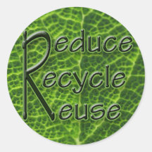 3 R's Round Sticker