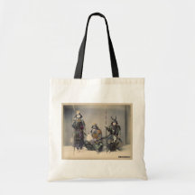 3 Samurai in Armour Vintage Photo Bags