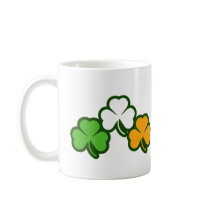3 Shamrock Coffee Mugs