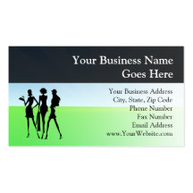 3 Shopping Women Friends Business Cards