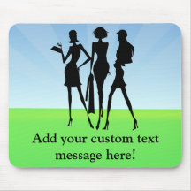 3 Shopping Women Friends Mousepads