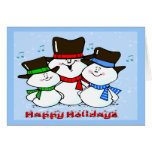 3 Singing Snowmen Cards