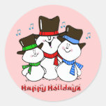 3 Singing Snowmen Sticker