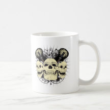 3 Skull Guitars Coffee Mugs