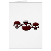 3 skulls card
