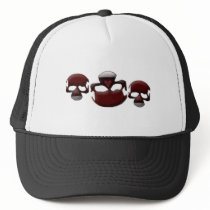 3 skulls trucker hats