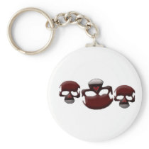3 skulls keychains
