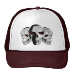 3 Skulls Mesh Hat