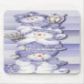 3 snowmen - Mousepad