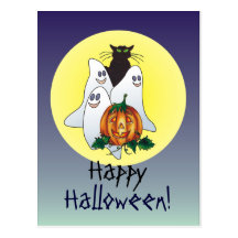 3 SPOOKS by SHARON SHARPE Postcards
