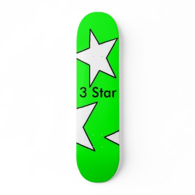3 Star Designs Green Skatboard by 3stardesigns