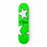 3 Star Designs Green Skatboard skateboards