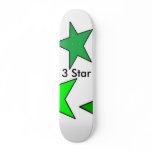 3 Star White skatboard skateboards