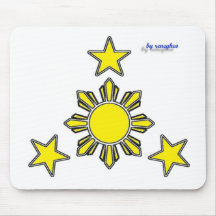 3 stars & a sun mouse mats