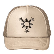 3 Stars and Sun Mesh Hats
