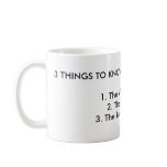 3 THINGS TO KNOW ABOUT DIVORCE LAW:1. The WOMAN... Mug
