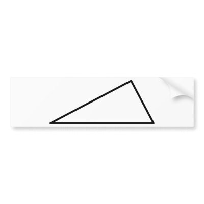 3 triangle bumper sticker by Tomaniac