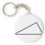 3 triangle keychains